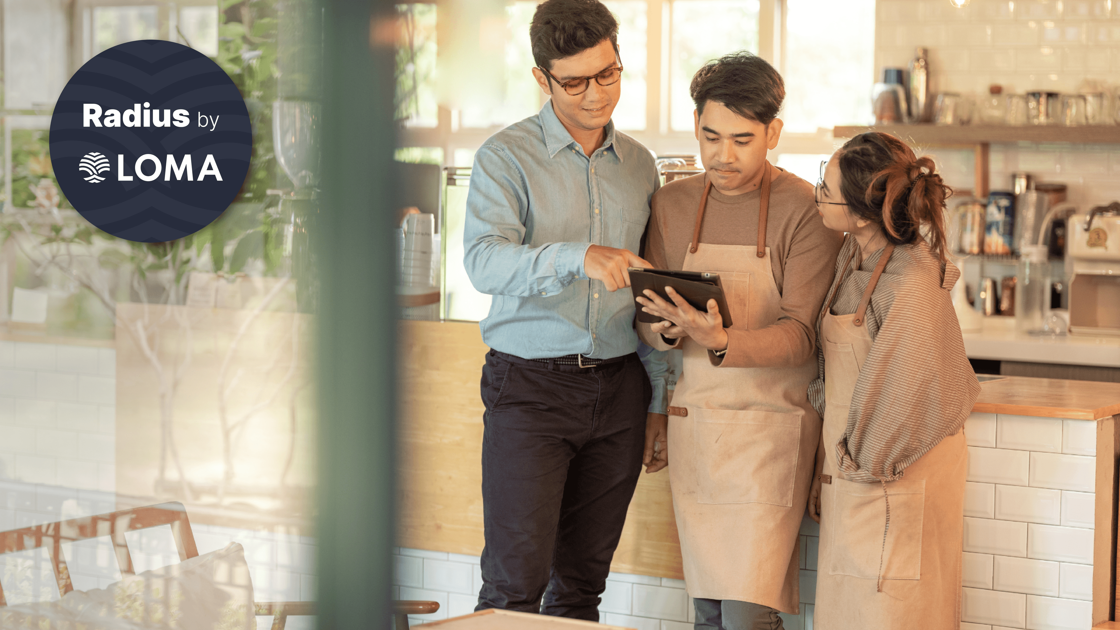 Image of a small business with team members.